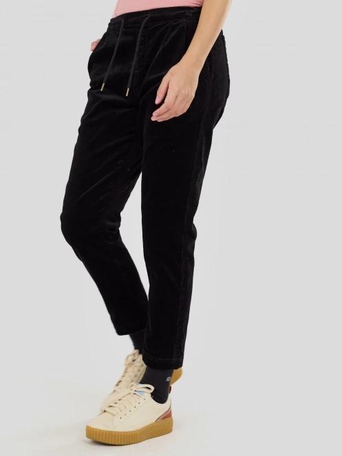 Fundango Lorna Corduroy Pants damski dlugie spodnie czarny 4