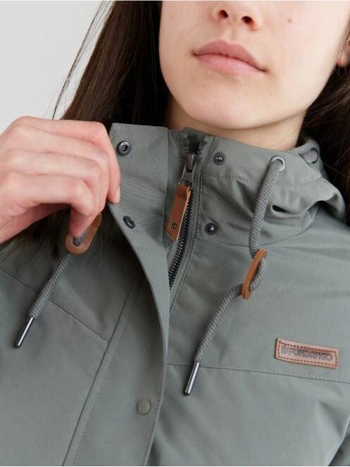 Fundango Tapara Waterproof Jacket damski plaszcz przeciwdeszczowy zielony 5