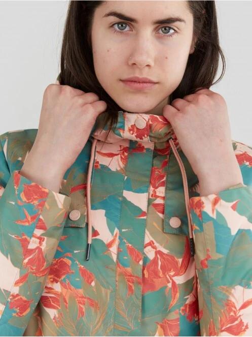 Fundango Regina Waterproof Trench Jacket damski plaszcz przeciwdeszczowy różowy 4