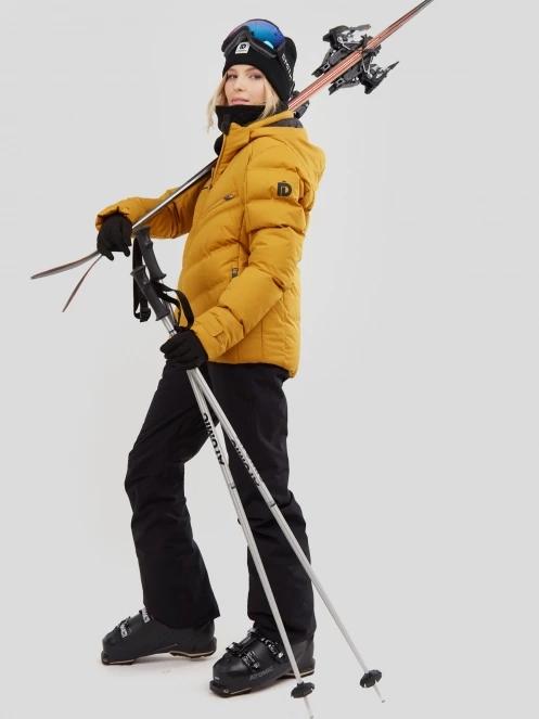 Fundango Elyra Padded Jacket damski pikowana kurtka narciarska brąz 5