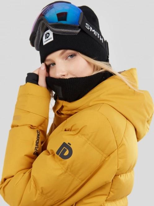 Fundango Elyra Padded Jacket damski pikowana kurtka narciarska brąz 6