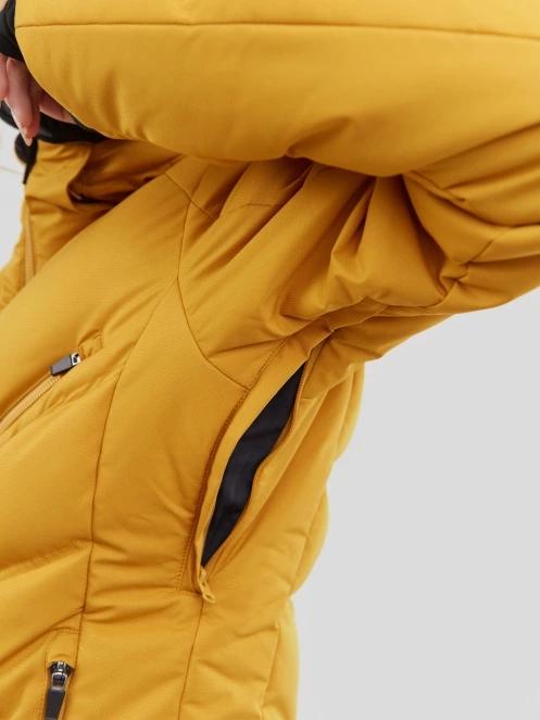 Fundango Elyra Padded Jacket damski pikowana kurtka narciarska brąz 7