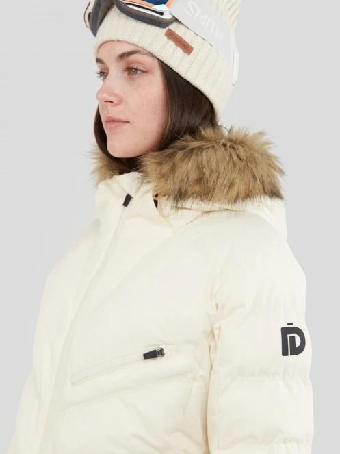 Fundango Elyra Fur Padded Jacket damski pikowana kurtka narciarska biały 7