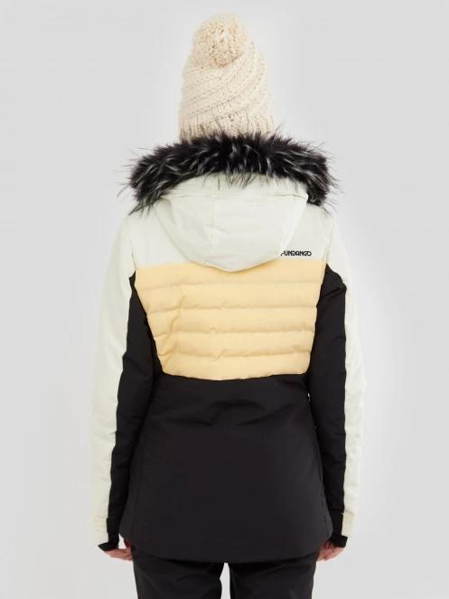 Fundango Salina Padded Jacket damski pikowana kurtka narciarska żółty 3