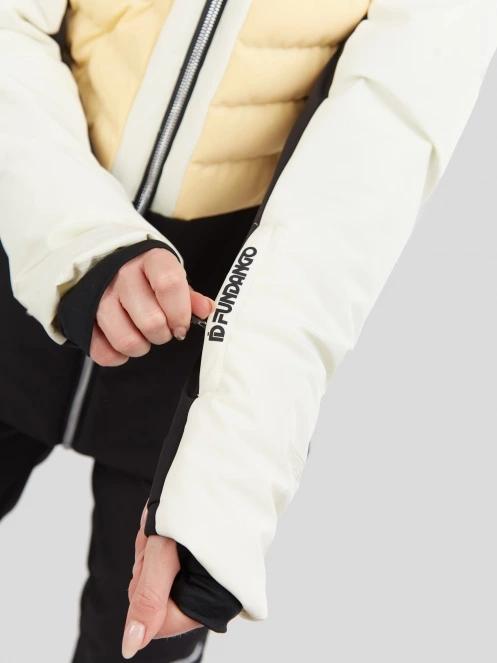 Fundango Salina Padded Jacket damski pikowana kurtka narciarska żółty 8