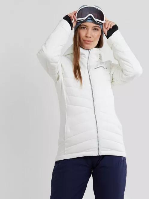 Fundango Punch Padded Jacket damski pikowana kurtka narciarska biały 2