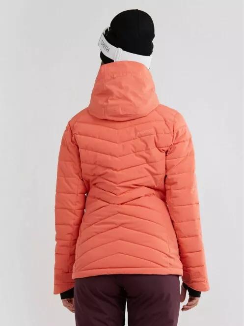 Fundango Punch Padded Jacket damski pikowana kurtka narciarska czerwony 3