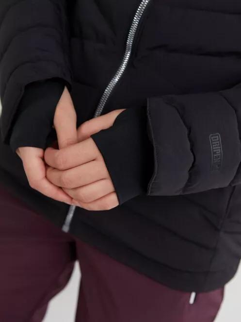 Fundango Punch Padded Jacket damski pikowana kurtka narciarska czarny 7