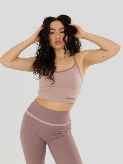 Fundango Aero Crop Top damski crop top różowy 2