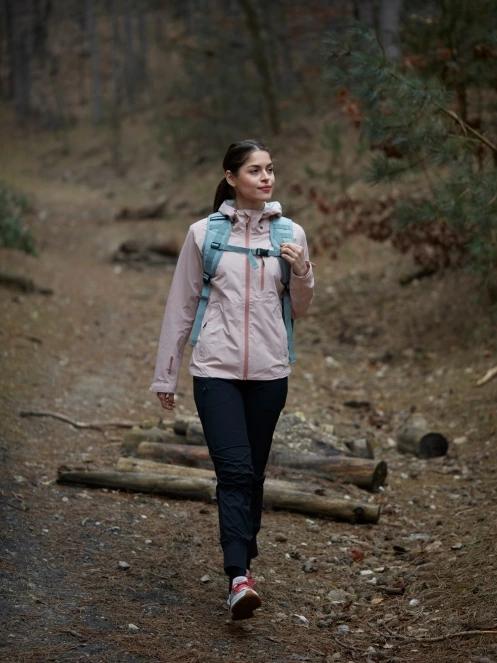 Fundango Piora Waterproof Jacket damski plaszcz przeciwdeszczowy różowy 10