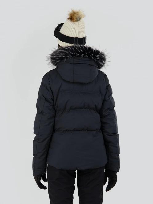 Fundango Elyra Fur Padded Jacket damski pikowana kurtka narciarska czarny 3