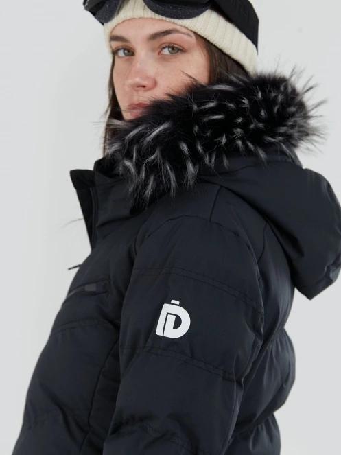 Fundango Elyra Fur Padded Jacket damski pikowana kurtka narciarska czarny 9
