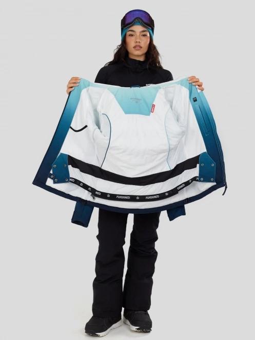Fundango Pumila Padded Jacket damski pikowana kurtka narciarska niebieski 5