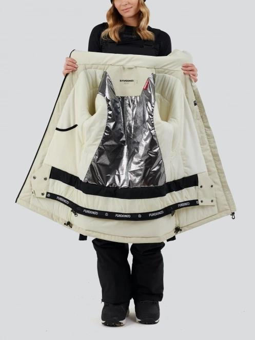 Fundango Pemberton ECO Allmountain Jacket damski kurtka narciarska biały 5