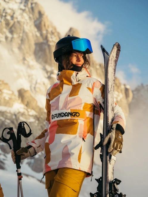 Fundango Birch ECO Logo Anorak damski kurtka żółty 11