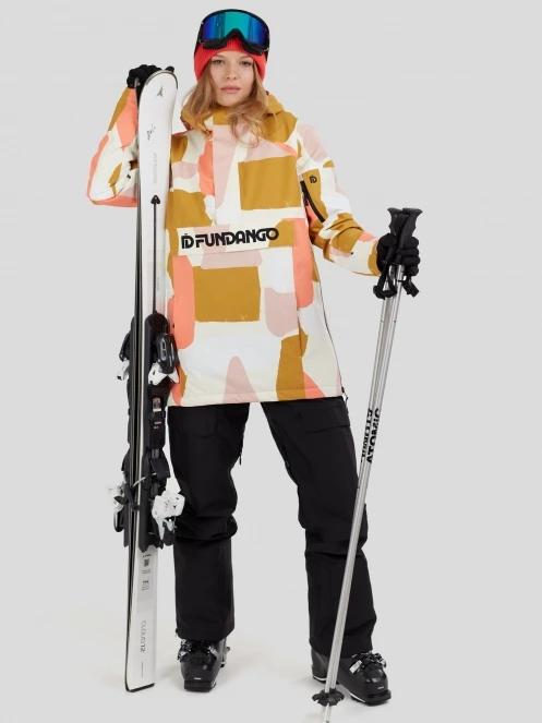 Fundango Birch ECO Logo Anorak damski kurtka żółty 4