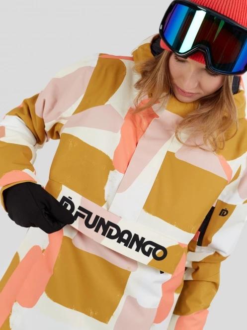 Fundango Birch ECO Logo Anorak damski kurtka żółty 7