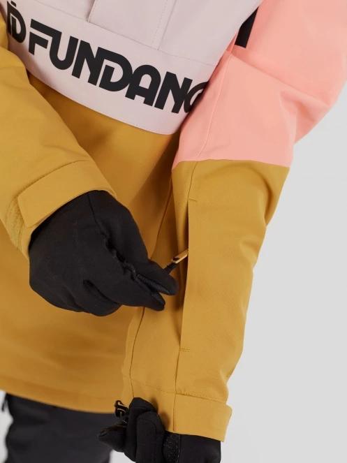 Fundango Birch ECO Logo Anorak damski kurtka różowy 8