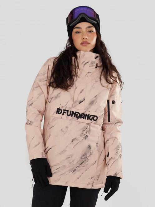 Fundango Birch ECO Logo Anorak damski kurtka różowy 2