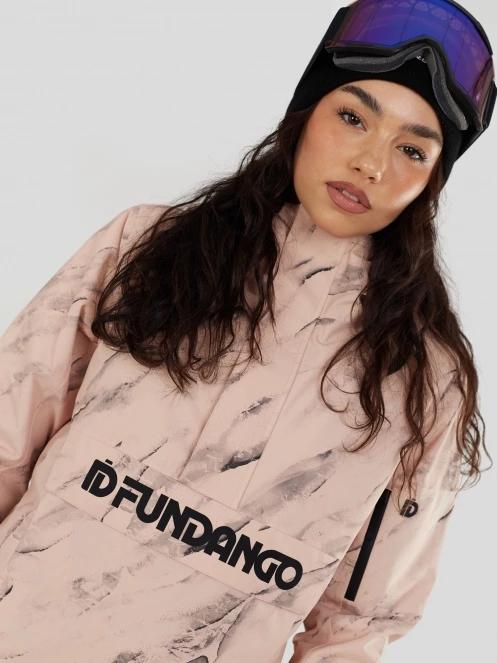 Fundango Birch ECO Logo Anorak damski kurtka różowy 8