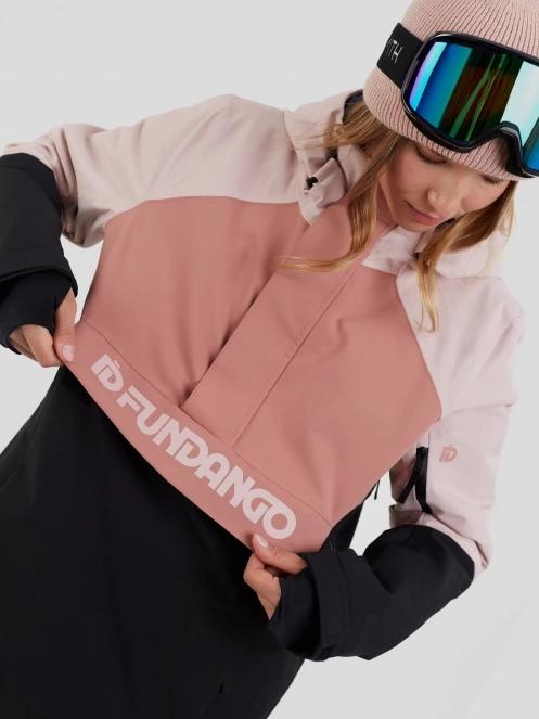 Fundango Birch ECO Logo Anorak damski kurtka różowy 8