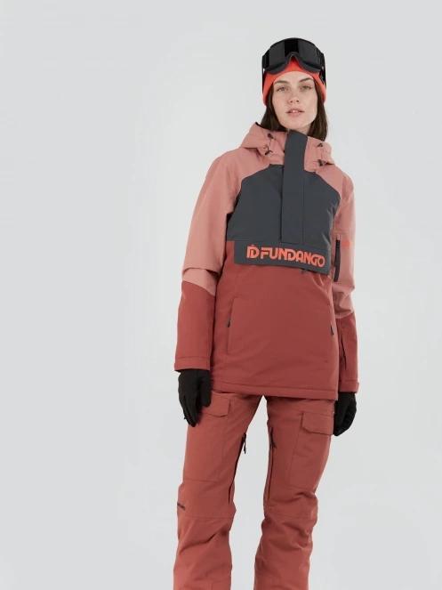 Fundango Birch ECO Logo Anorak damski kurtka różowy 5