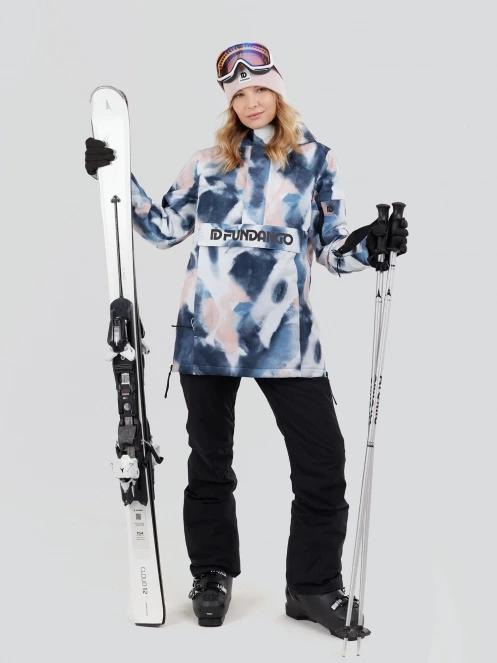 Fundango Birch ECO Logo Anorak damski kurtka ciemnoniebieski 4