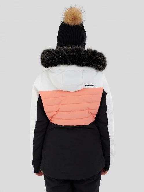 Fundango Salina Padded Jacket damski pikowana kurtka narciarska biały 3