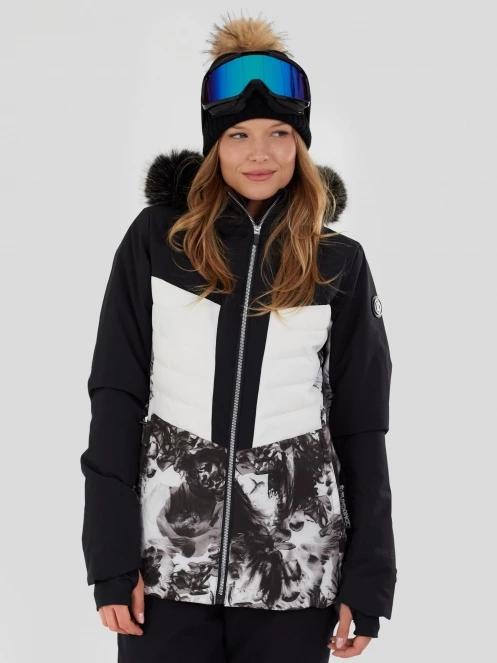 Fundango Salina Padded Jacket damski pikowana kurtka narciarska biały 5