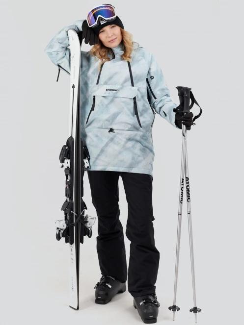 Fundango Hooper ECO Anorak damski kurtka narciarska jasnoniebieski 4
