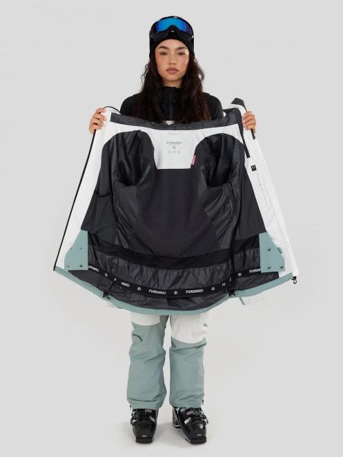 Fundango Nashua ECO 3L Allmountain Jacket damski kurtka narciarska zielony 5