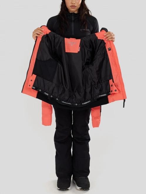 Fundango Zina Padded Jacket damski pikowana kurtka narciarska różowy 5