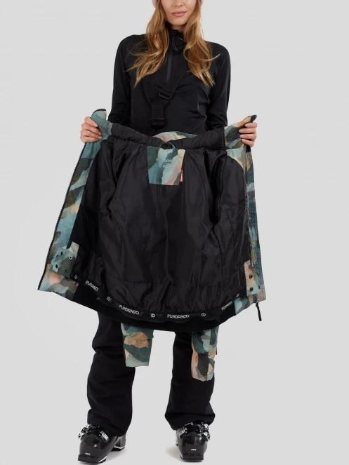 Fundango Zina Padded Jacket damski pikowana kurtka narciarska zielony 5