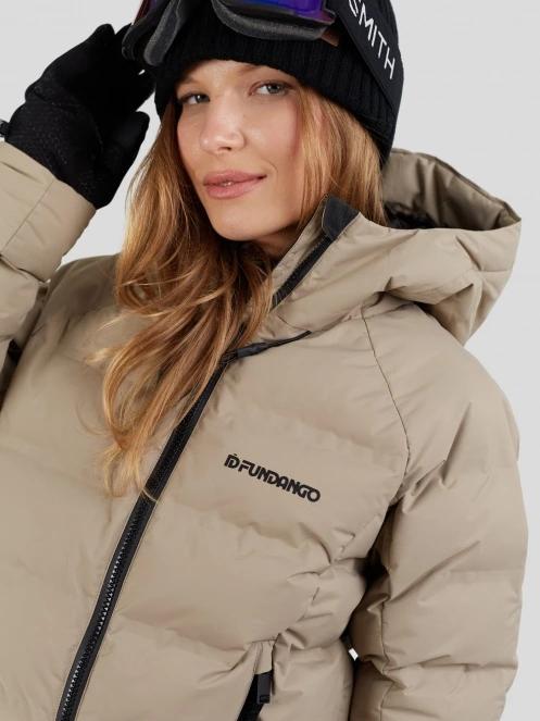 Fundango Zina Padded Jacket damski pikowana kurtka narciarska piasek 10