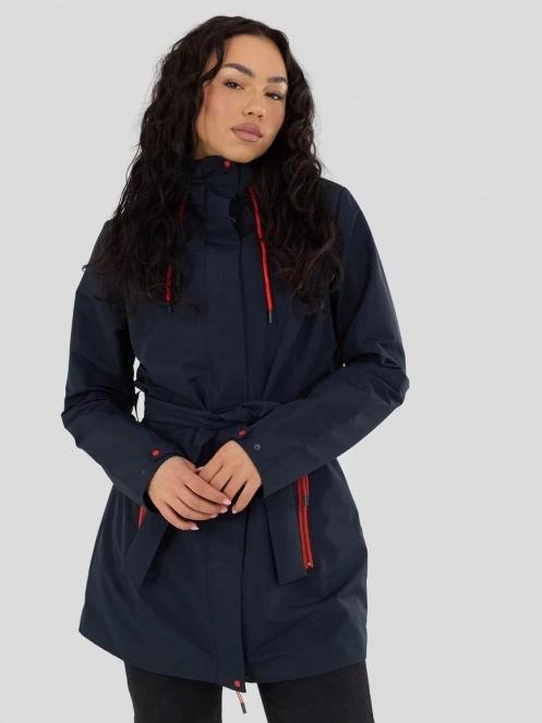 Fundango Regina III Waterproof Trench Jacket damski plaszcz przeciwdeszczowy ciemnoniebieski 2