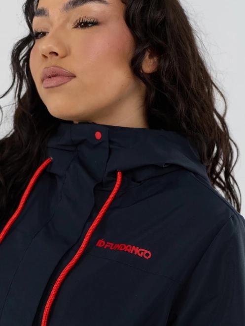 Fundango Regina III Waterproof Trench Jacket damski plaszcz przeciwdeszczowy ciemnoniebieski 6