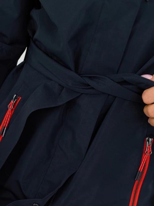 Fundango Regina III Waterproof Trench Jacket damski plaszcz przeciwdeszczowy ciemnoniebieski 7