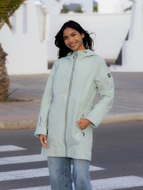 Fundango Yuma Raincoat damski plaszcz przeciwdeszczowy zielony 11