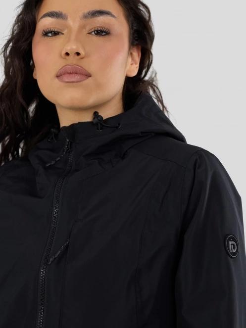 Fundango Yuma Raincoat damski plaszcz przeciwdeszczowy czarny 6