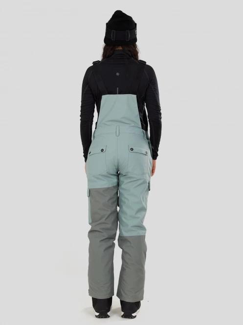 Fundango Sakura ECO Bib Pants damski kombinezon narciarski zielony 3