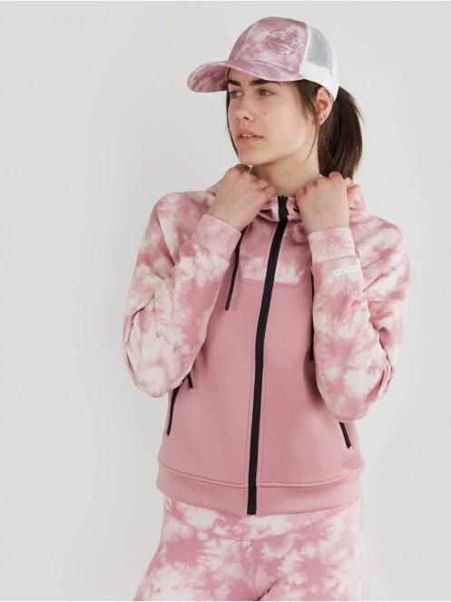 Fundango Draug Sweatshirt damski sweter z kapturem różowy 2