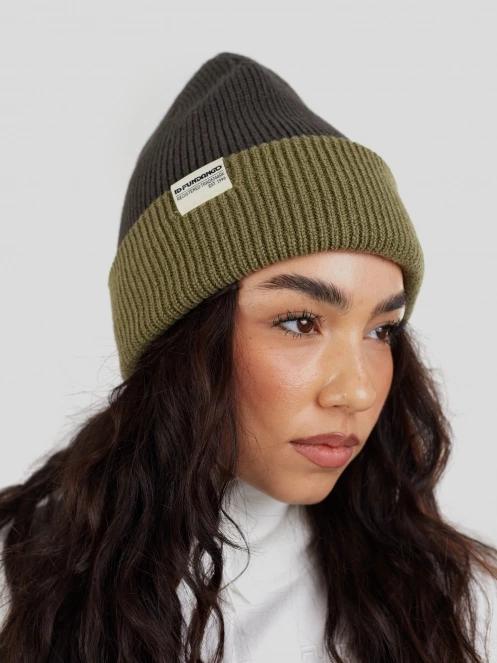 Fundango Duplex Reversible Beanie czapka robiona na drutach czarny 5