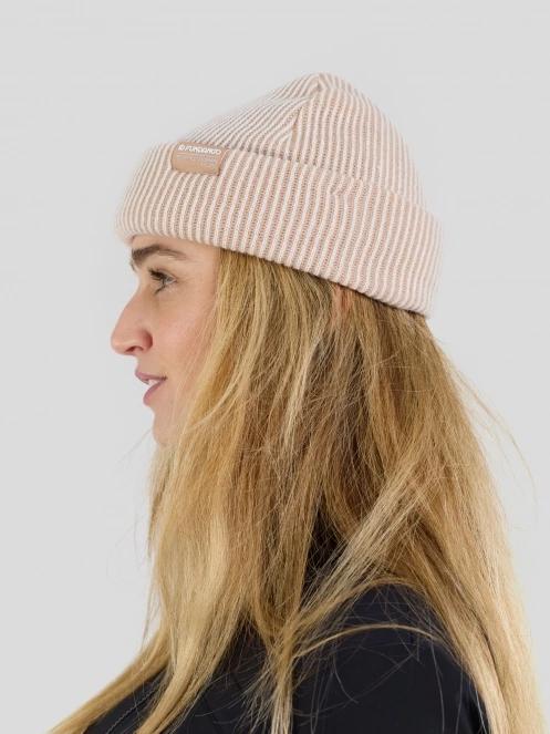 Fundango Blitz Beanie czapka robiona na drutach różowy 2