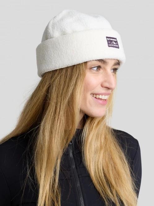 Fundango Zeo Fleece Beanie czapka robiona na drutach biały 4