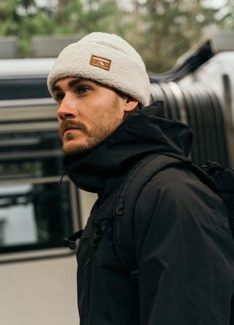 Fundango Zeo Fleece Beanie czapka robiona na drutach biały 6