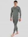 Fundango Seamless Baselayer Set męski komplet bielizny zielony 1