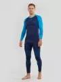 Fundango Seamless Baselayer Set męski komplet bielizny niebieski 1