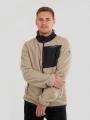 Fundango Haven Hybrid Jacket męski bluza z polaru piasek 1