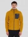 Fundango Nagano Full Zip Hoodie męski hybrydowa warstwa pośrednia żółty 1