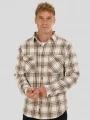 Fundango Roddy Lined Shirt męski kurtka koszulowa piasek 1